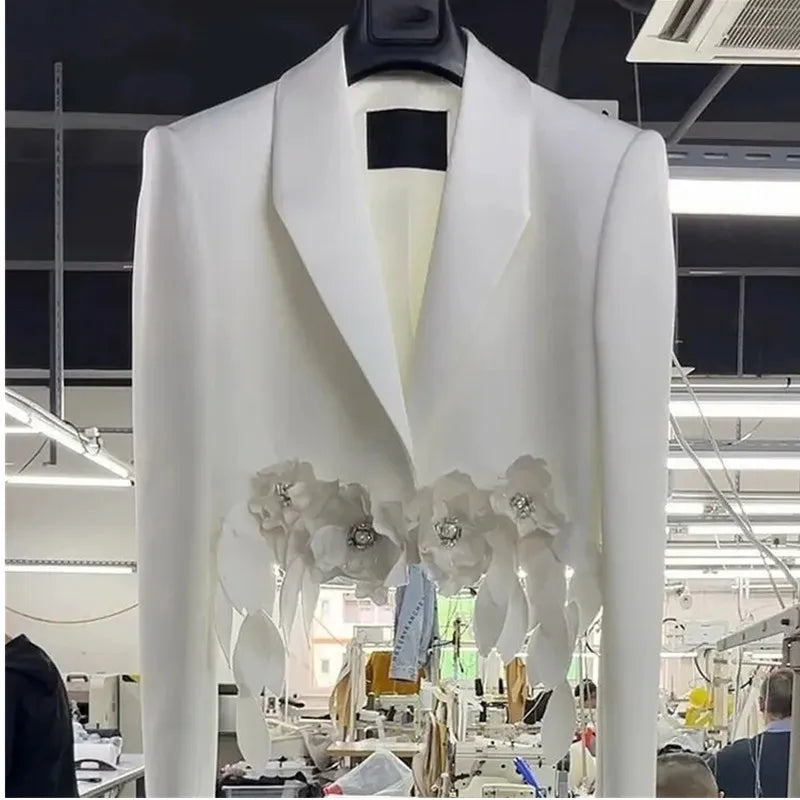 Short Suit Jacket 2025 New Autumn New Korean Design Thin Cardigan Coats Causal Fashion Elegant Tailored Outwear Wofashion.xyz