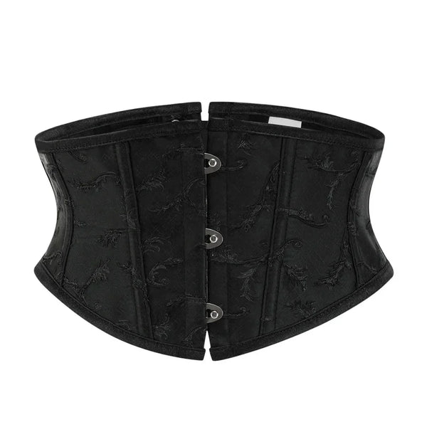 Womens Sexy Bustiers & Corset Belt Lace Up Plastic Bones Satin Underbust Waist Training Corset Underbust Corset Wofashion.xyz