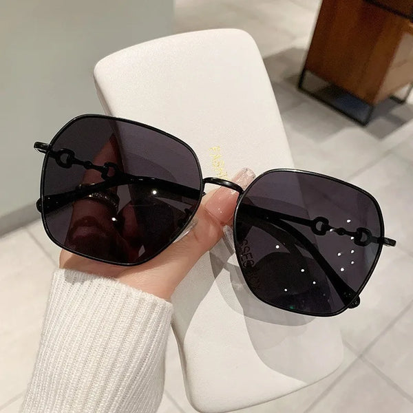 Sunglasses for Women New Gradient Color Korean Edition Trendy UV Resistant Sunglasses Large Face Slimming Polarized Glasses Wofashion.xyz