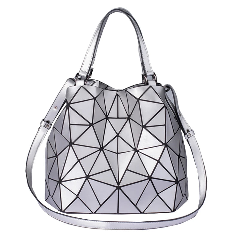 Handbags Bags For Women 2025 Designer Luxury Tote Bucket Bag Fashion Geometric Crossbody Shoulder Messenger Hand Bag Silver Wofashion.xyz