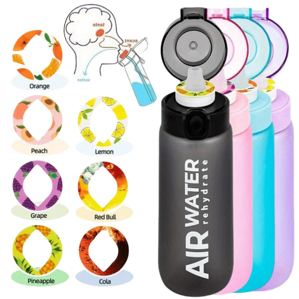 750ml/25oz Fruit Flavor Water Bottle 0 Sugar 0 Calories Sports Drinking Cup with 7 Fruit Pods Ideal for Fitness Sports Outdoor Wofashion.xyz