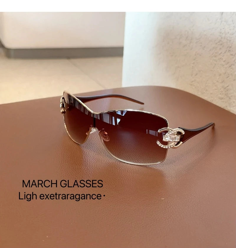 New Conjoined Luxury Women Sunglasses Oversized Woman Sun Glasses Black Eyewear Trendy Men Glass Lentes De Sol Mujer 2025 Wofashion.xyz