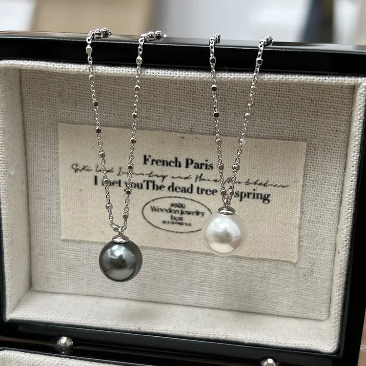 Pearl Necklace for Women 2025 New Style Simple Temperament Collarbone Chain Niche High-end Feeling