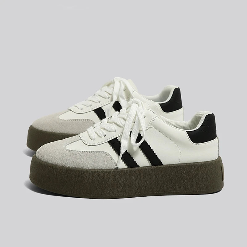 Shoes Woman 2025 Trend Casual Sneakers Comfortable Lace Up Flats Tennis Shoe Breathable Walking Jogging Shoe Zapatillas De Mujer