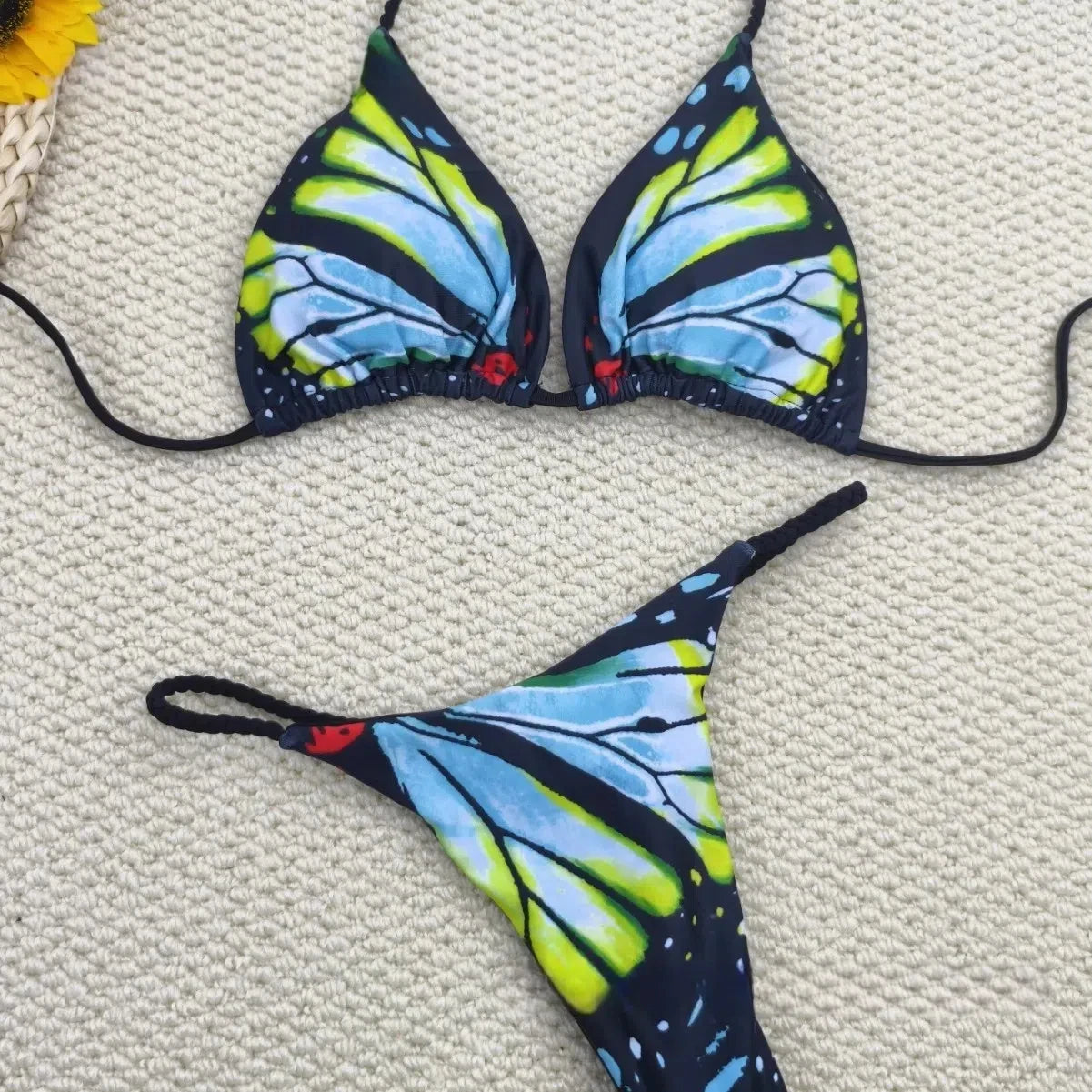 New Arrival Rope Bikini Women Butterfly Split Swimsuit Sexy thong