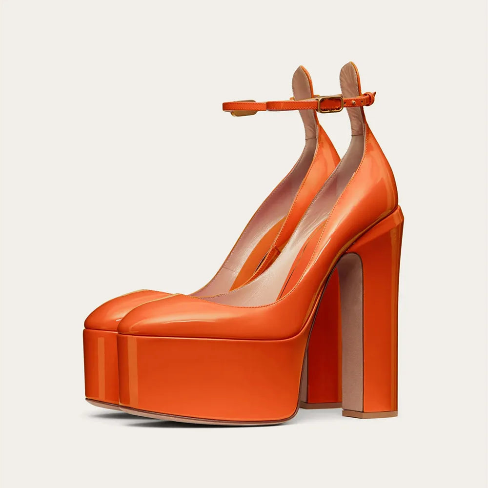 European and American Women's Niche Brand Fashion Sexy Runway Show Banquet Single Shoe Buckle with High Heels Sandals