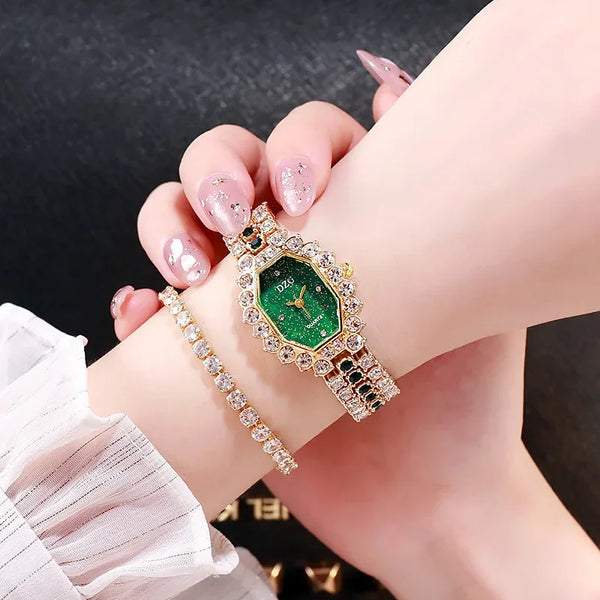 Women's Watches New Famous Luxury Brands Women Watch Fashion Rhinestone Stainless Steel Quartz Ladies Wristwatches Reloj Mujer Wofashion.xyz