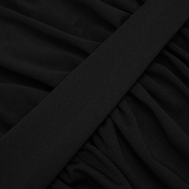 Mozision Off-shoulder Strapless Sexy Maxi Dress Women Gown Elegant Sleeveless Backless Bodycon Draped Ruched Club Party Dress