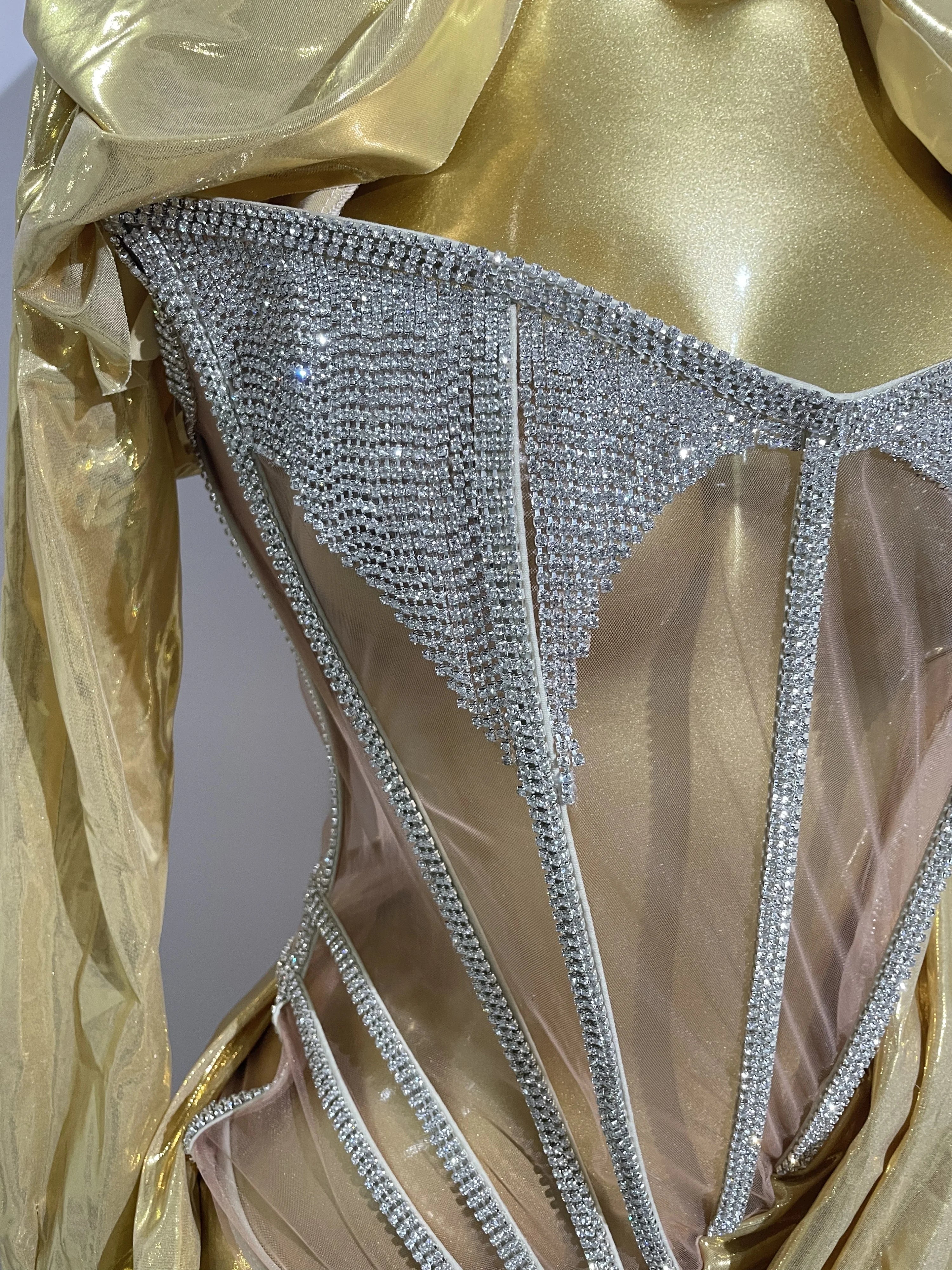 Stage Costume Sparkly Nightclub Gogo Party Dress Women Carnival Party Outfit Festival Cool Clothing Hoodie Dress Two Piece Set