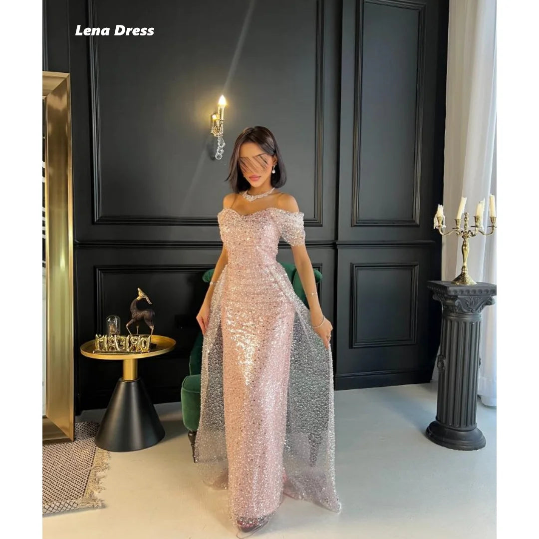Lena Pink Dress Women Elegant Party Dresses Woman Wedding Custom Made Luxurious Women's Evening Dresses for Special Occasions Wofashion.xyz