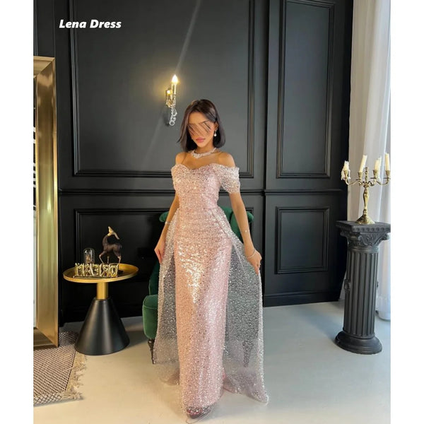 Lena Pink Dress Women Elegant Party Dresses Woman Wedding Custom Made Luxurious Women's Evening Dresses for Special Occasions Wofashion.xyz