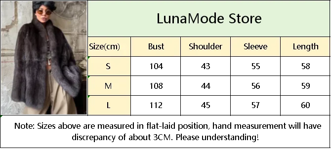 Lady Faux Fur Short Coat Women Lapel Hidden Button Full Sleeve Loose Warm Outwear 2025 New Winter Office Commute Overcoat New