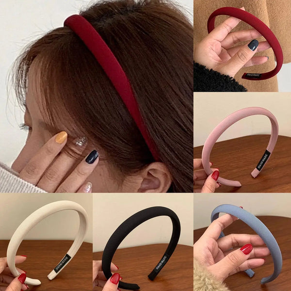 Headbands for Women Girls Hair Bands Korean Accessories Hoop Hairband Elegant Headdress Vintage 2025 Popular New in Gift Red Wofashion.xyz