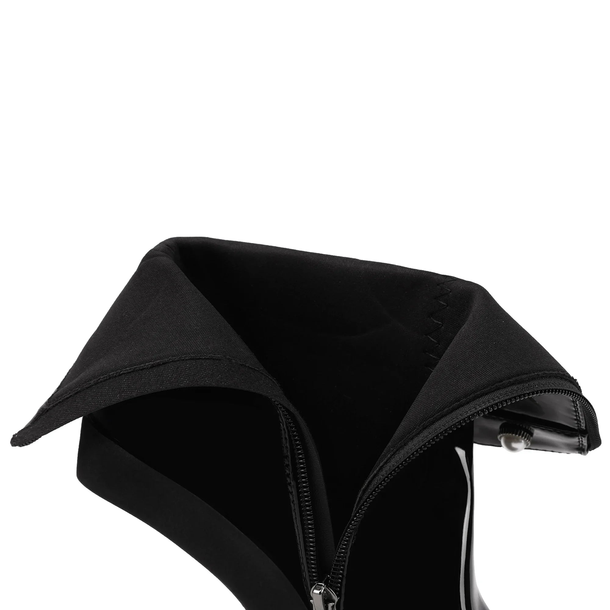 2025 European and American women's fashion opposite sex tailless design dance runway short bootswith side zipper knee high boots