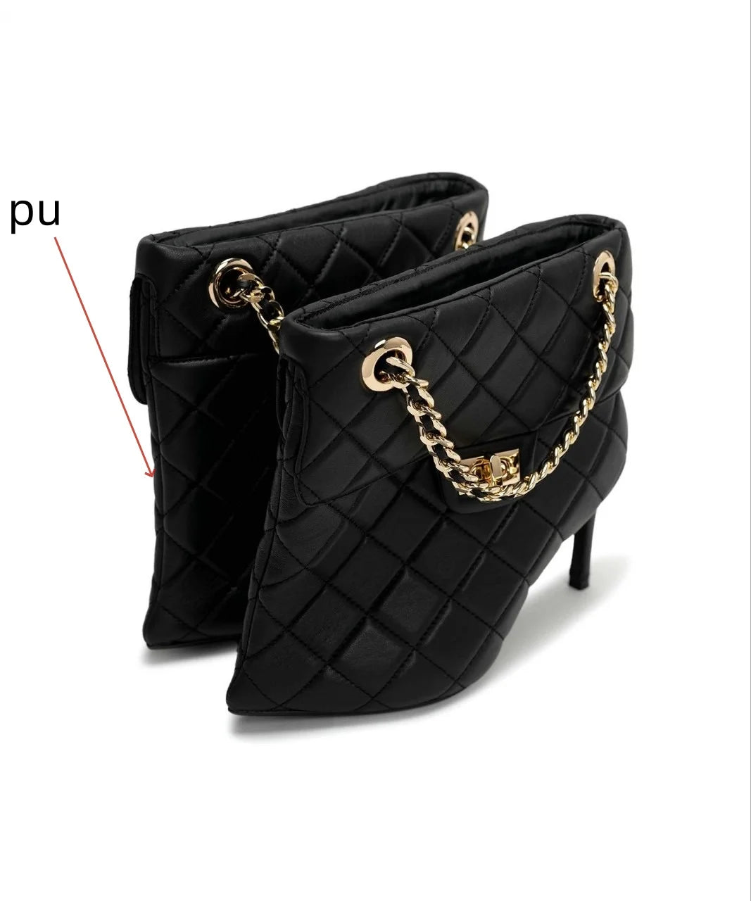 European and American Light Luxury Small Fragrance Fashion, Slim High Heels, Short Boots, Women's Sexy Big Tube Fashion Shoes