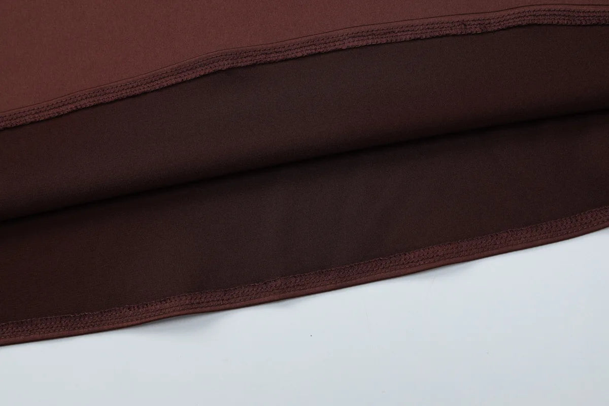 Talenza Sexy Deep V-Neck Long Dress Solid Fashion Ruched Lace Up Backless Slim Dress Elegant Vintage Luxury Party Evening Dress