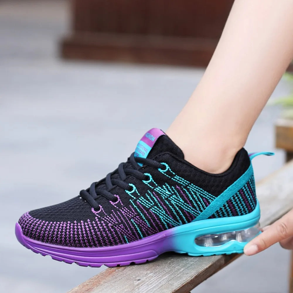 Women Sports Shoes Outdoor High Quality Running Shoes Breathable Athletics Casual Sneaker Ladies Non-slip Sport Walking Shoes