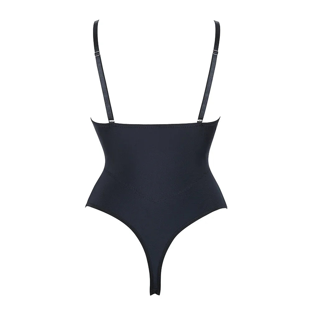 Women's Lingerie Body Shaper Compression Bodysuit One Piece Backless Shapewear With Bra Corset Slimming Underwear