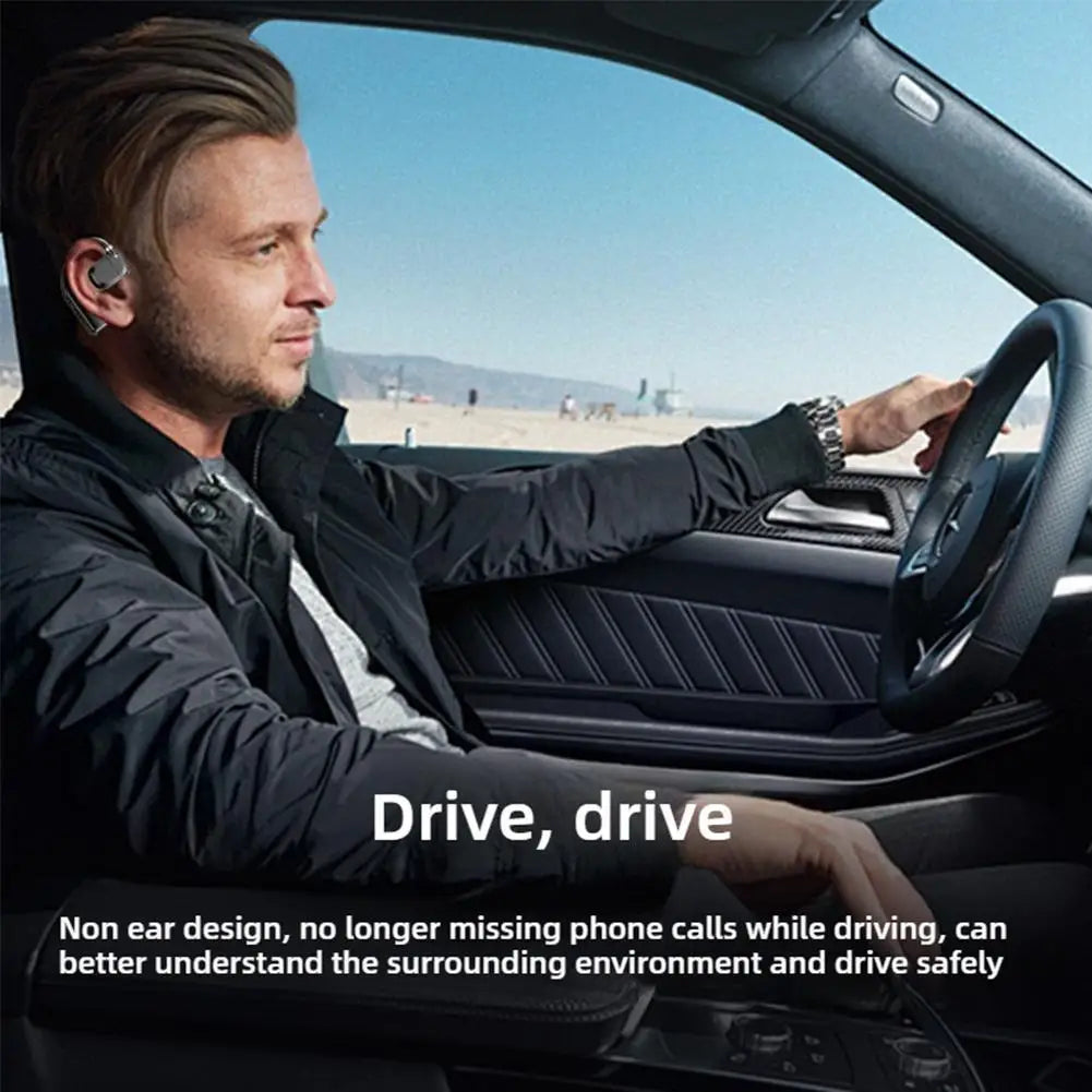 Earhooks Wireless Bluetooth 5.4 Headphones Gaming Sports Headset HiFi Stereo Noise Reduction Earbuds Earphone With Microphone