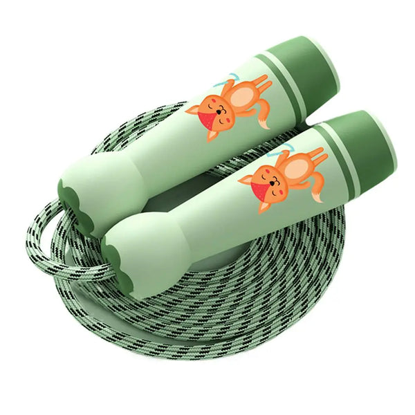 Lovely Adjustable Child Jumping Rope Fillet Design Colourful Skipping Ropes Cartoon Cotton Rope Kids Jump Rope Workout Wofashion.xyz