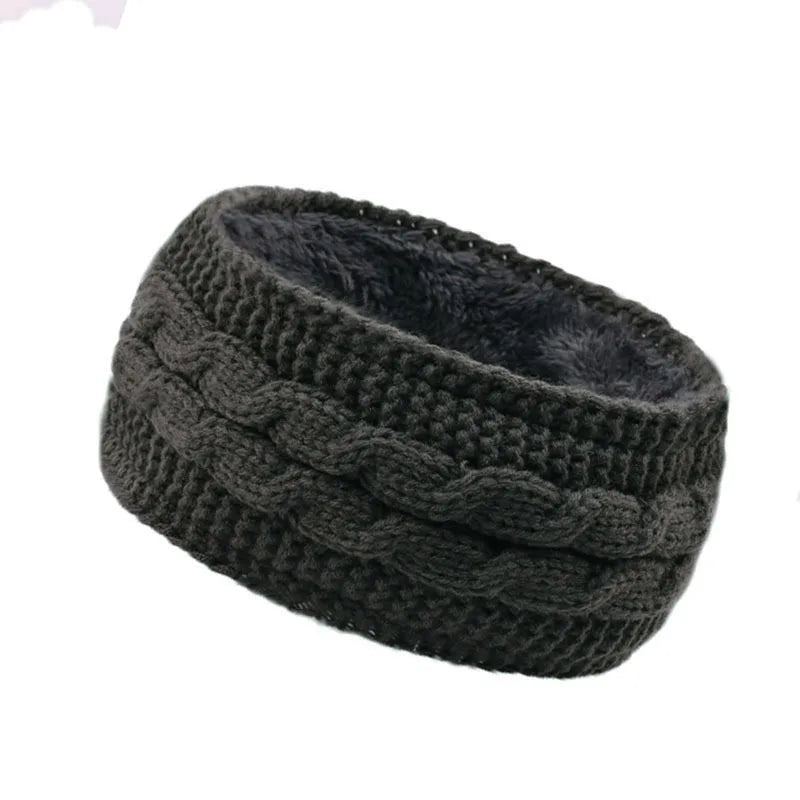 Headbands for Hair Woman Fleece Hair Accessories Winter Autumn Hair Bands Wool Knit Headband Warm Sports Hair Hoop Ear Muffs