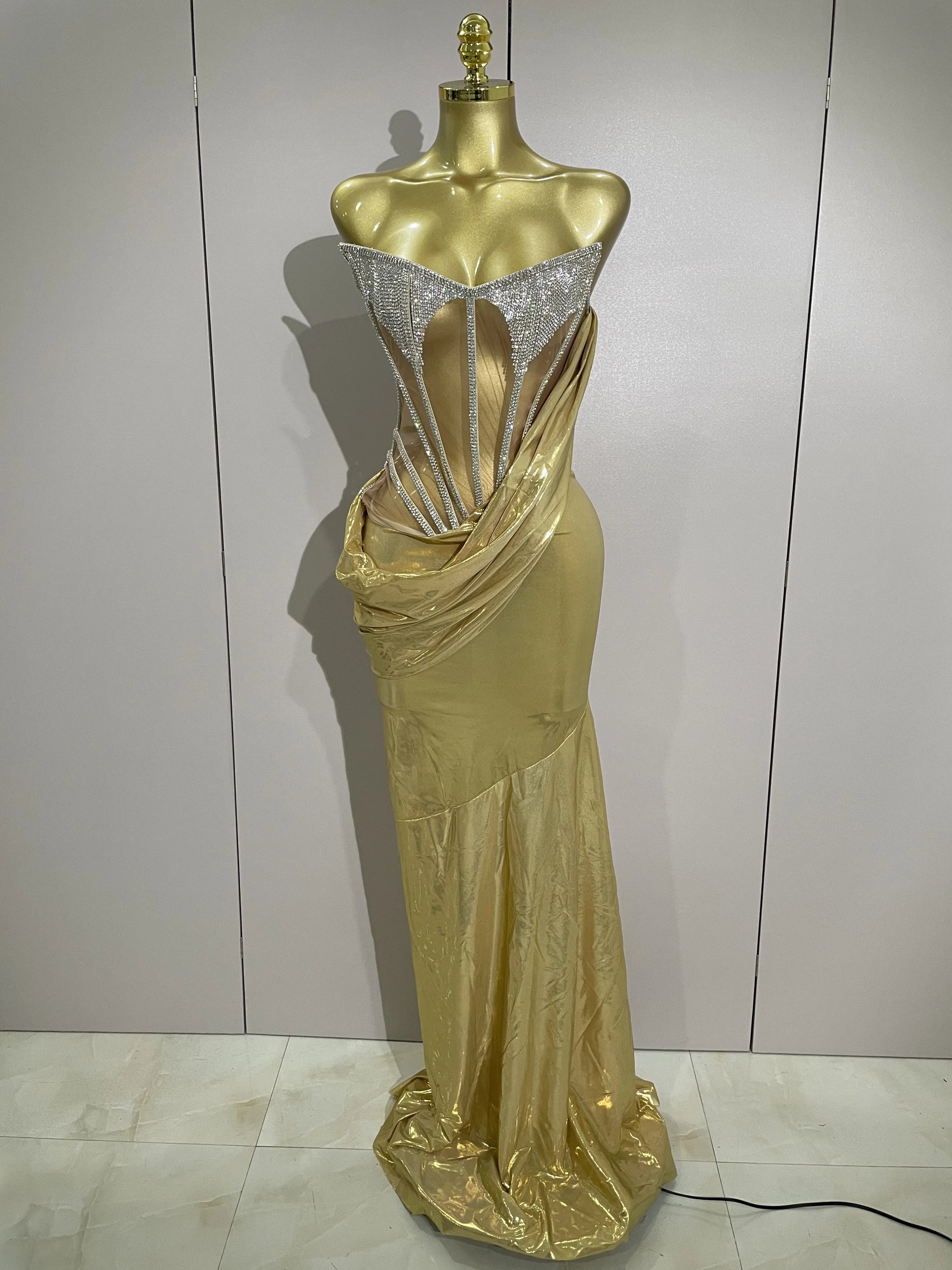 Stage Costume Sparkly Nightclub Gogo Party Dress Women Carnival Party Outfit Festival Cool Clothing Hoodie Dress Two Piece Set