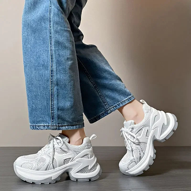 Athletic Woman Footwear 2025 New Sneakers Sports Designer Luxury Vulcanized Shoe Trends On Sale Mesh Breathable Shoes for Women