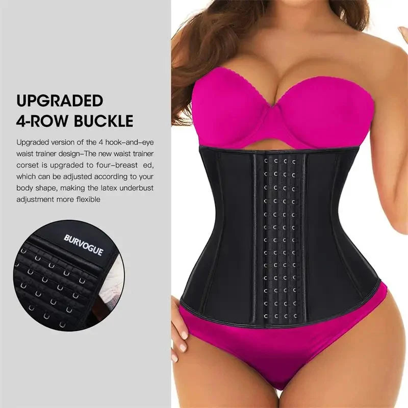 BurVogue Women Waist Trainer Corset Belt Under Clothes Sport Tummy Control Long Torso Shapewear for Women