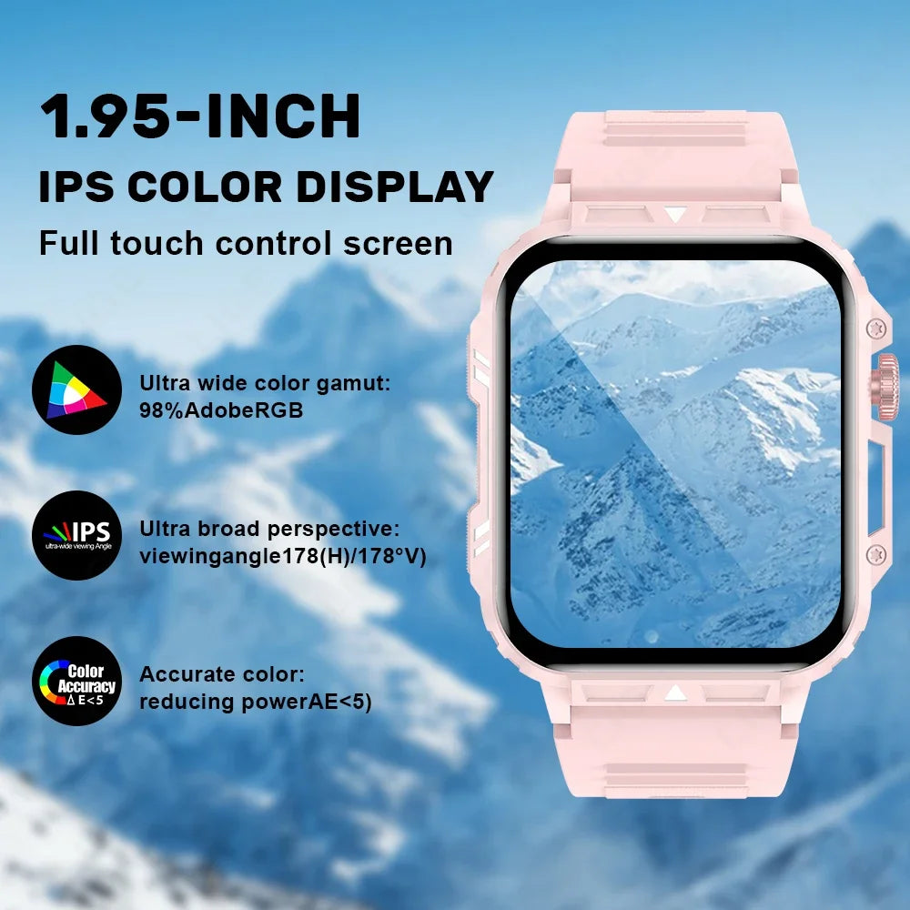 2024 Smartwatch 1.95 Inch Screen Health Monitoring Watches IP68 Waterproof Sport Fitness Smart Watch For Men Women Reloj Hombre