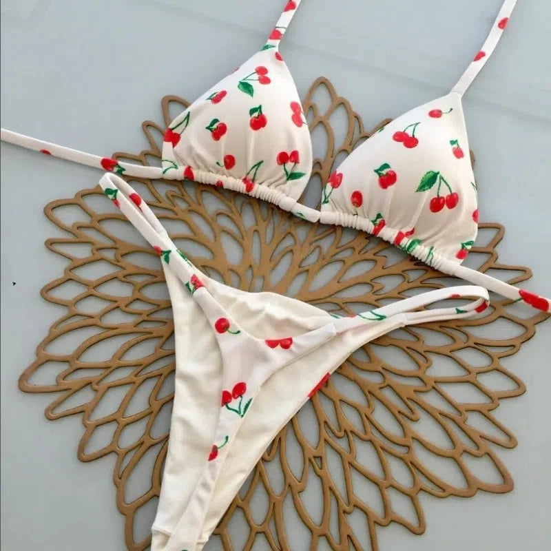 New Style Split Triangle Bikini Sexy Brazil Swimsuit Women's Beach Vacation