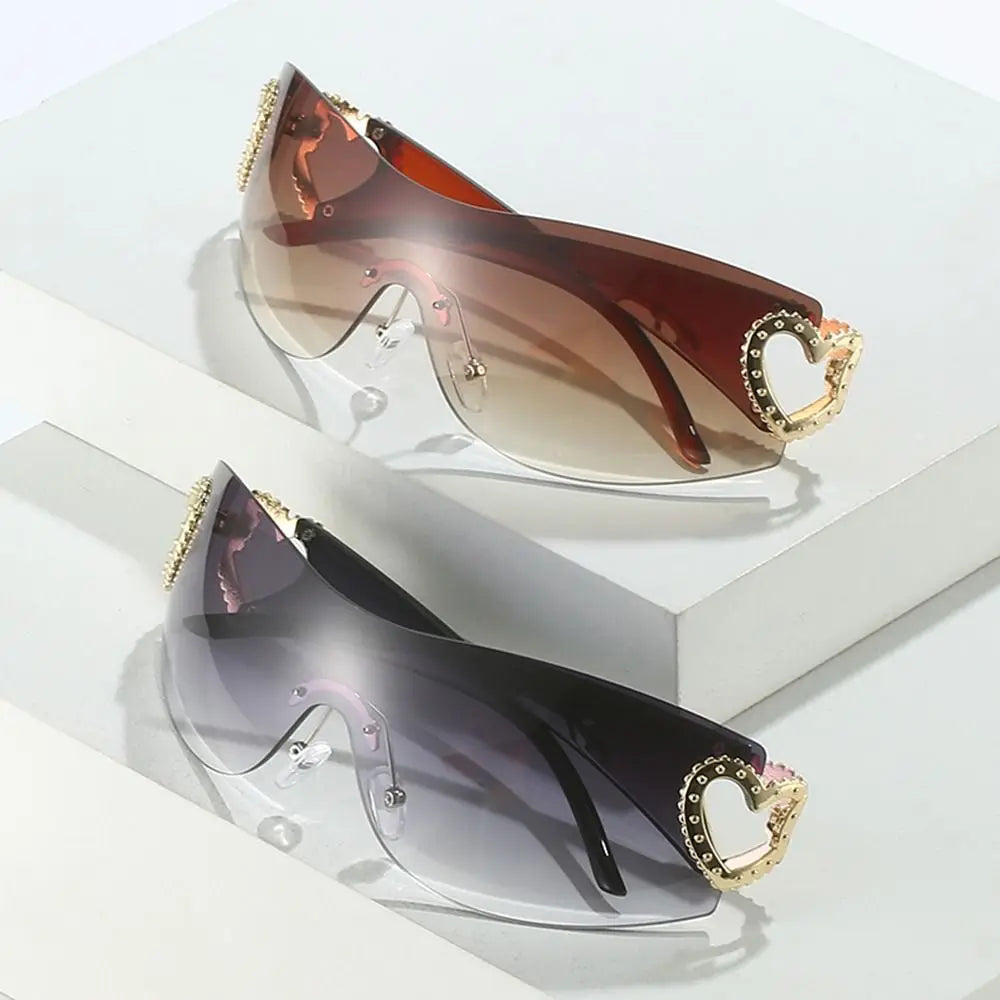 Fashion Designer Sunglasses Women 2023 Luxury Trending y2k Sunglasses Woman Shade Pink glasses Goggle 2000'S lentes de sol mujer