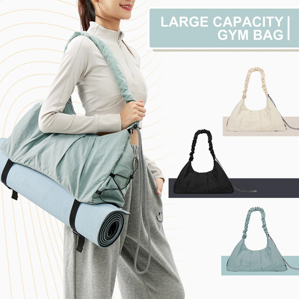Large Capacity Sports Gym Bag Comfortable and Versatile Neutral Bag Fitness Bag for women Training Bag For Yoga Swimming Travel Wofashion.xyz