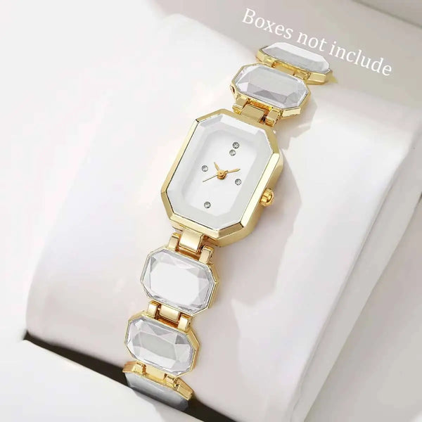 Elegant Women Watches Fashion Rectangle Dial Quartz Wrist Watches Girls Clock Reloj Hombre（Without Box） Wofashion.xyz