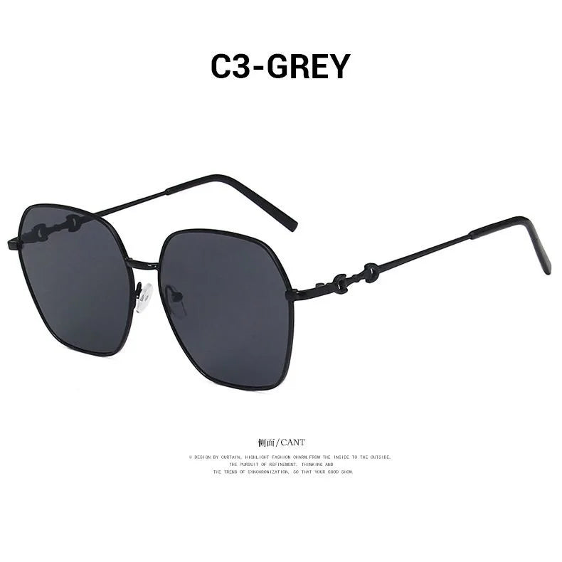 Sunglasses for Women  New Gradient Color Korean Edition Trendy UV Resistant Sunglasses Large Face Slimming Polarized Glasses