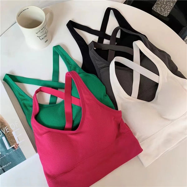 Women Sports Bra Seamless High Lmpact Sports Bra Sexy Yoga Fitness Top Sports Underwear Push-Up Bra Sportswear Bralette Female Wofashion.xyz