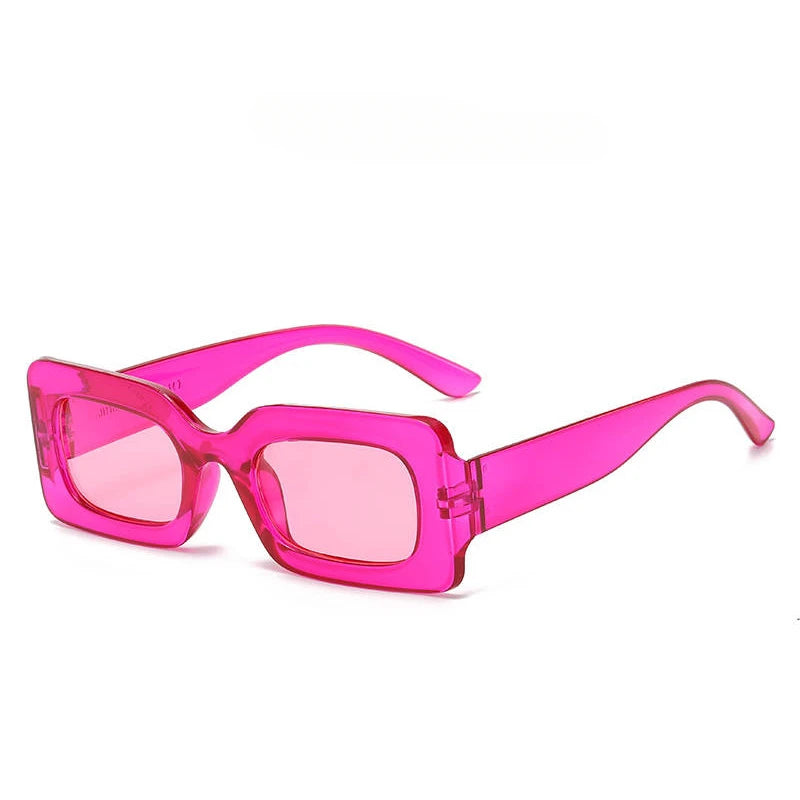 Sunglasses Woman 2025 Fashion Vintage Rectangle Frame Purple Pink Square Sun Glasses Man Lady Eyewear UV400 очки солнцезащитные