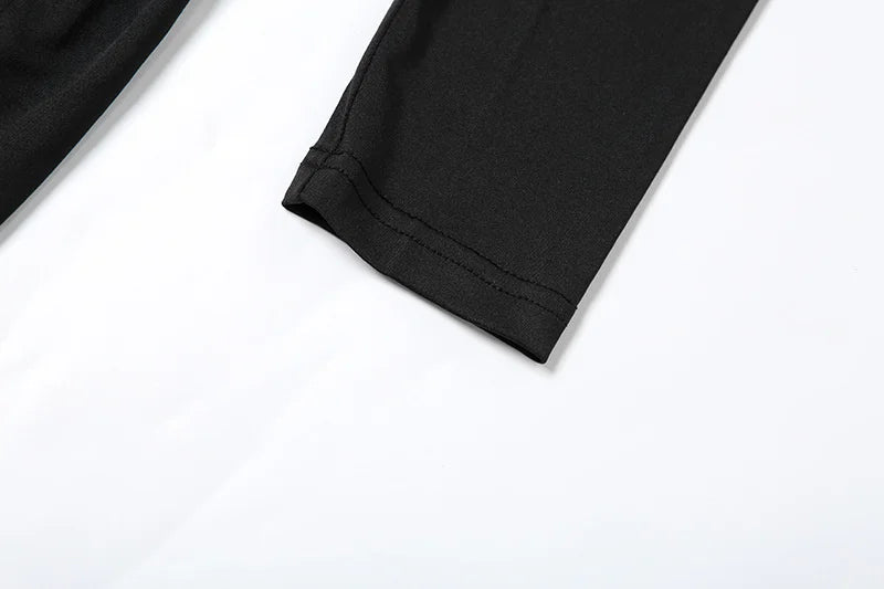 Mozision Elegant Long Sleeve Ruched Sexy Maxi Dress Women Gown Autumn Fashion Draped Bodycon Long Dresses Female Clothing