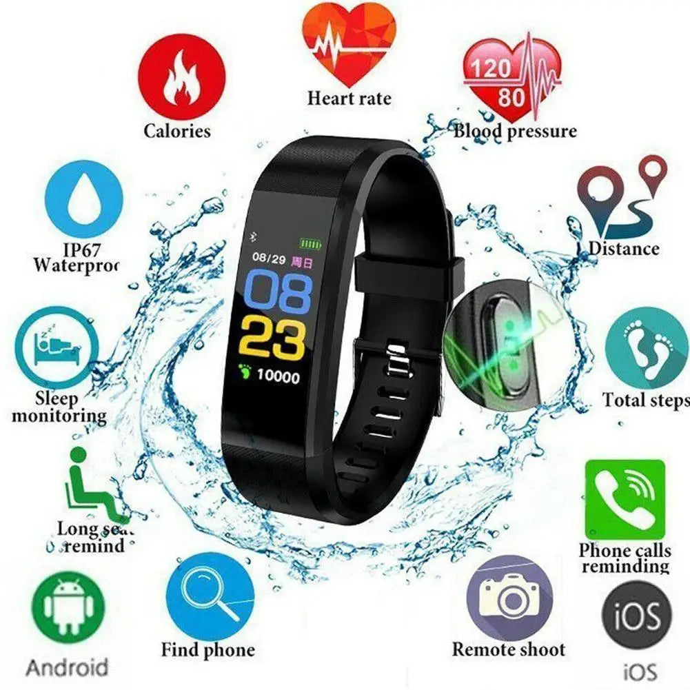 Smart Watch For Men Women Kids Multifunction Smartwatch Message Remind Music Control Fitness Sports Bracelet For IOS Android Wofashion.xyz