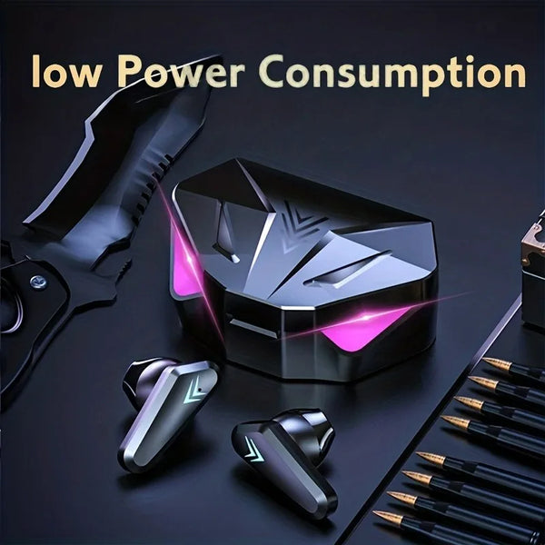 TWS Wireless Bluetooth Headset LED Display Gamer Earbuds with Mic Wireless Headphones Noise Cancelling Bluetooth Earphones X15 Wofashion.xyz