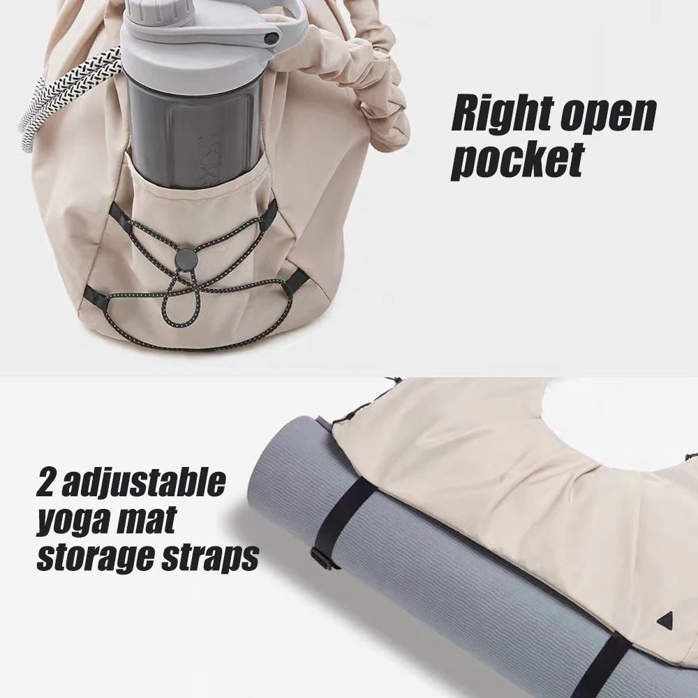 1pcs  Gym Bag for Women-Yoga Mat Bag,Women Gifts Travel Duffle Bag with Shoe Compartment Waterproof Foldable Bags for Plane