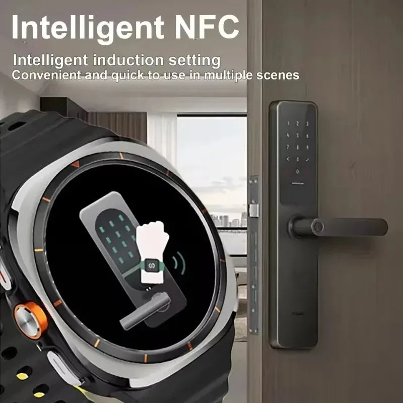 New Smart Watch Ultra 5GSmart Watch Android 1.508 Inch AMOLED Display 180 ° 8MP Rotating Camera GPS WiFi IP68 Waterproof