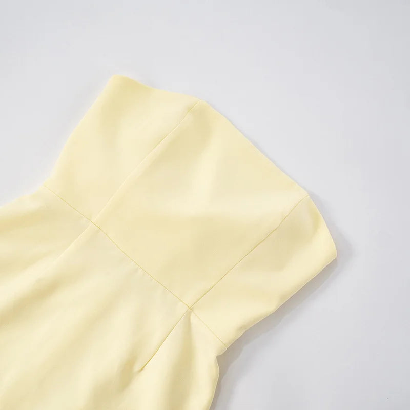 Mozision Off-shoulder Strapless Ruffled Sexy Maxi Dress Women Summer Fashion Backless Bow Thigh High Split Club Long Dress