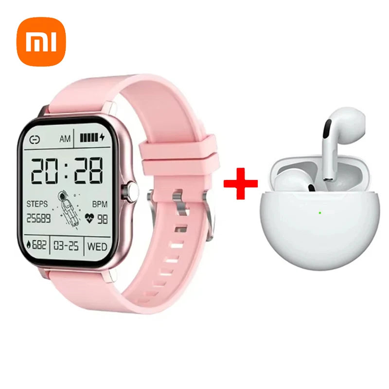 Xiaomi NEW Smart Watch Women Men Lady Gift Sport Fitness Watches Heart Rate Monitor Waterproof Smartwatch For Phones Android IOS