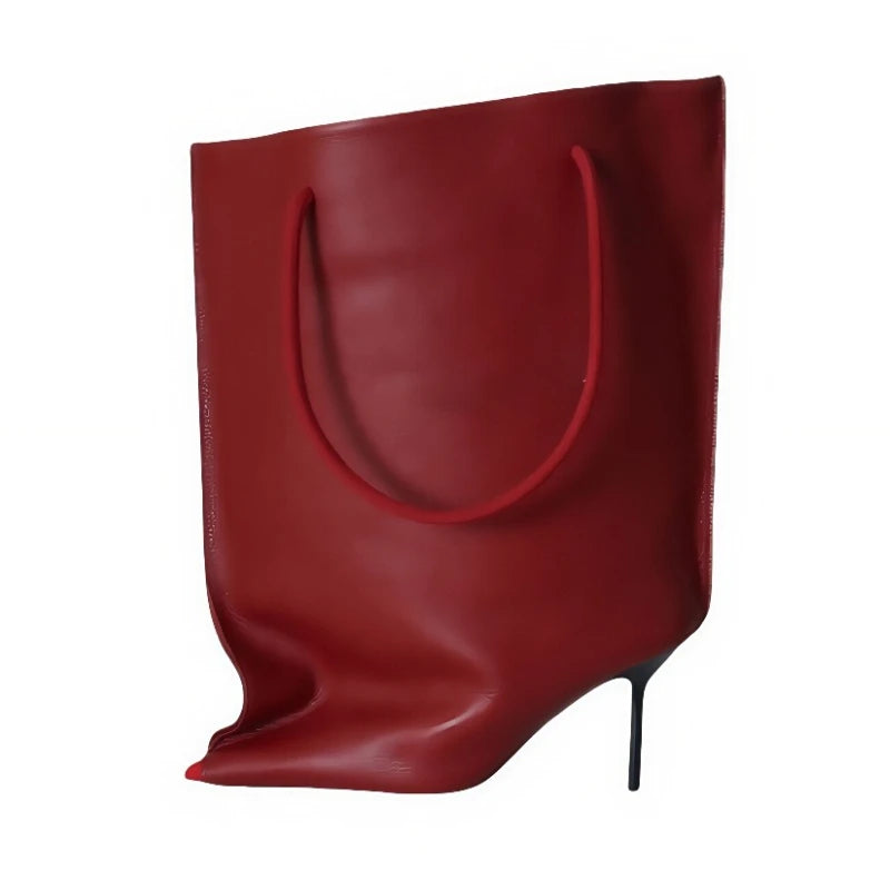 2025 Autumn/Winter New European LuxuryBanquet Show FashionWide Cuff Short Boots, HighQuality Women's Dress Shoes Elegantand Sexy Wofashion.xyz