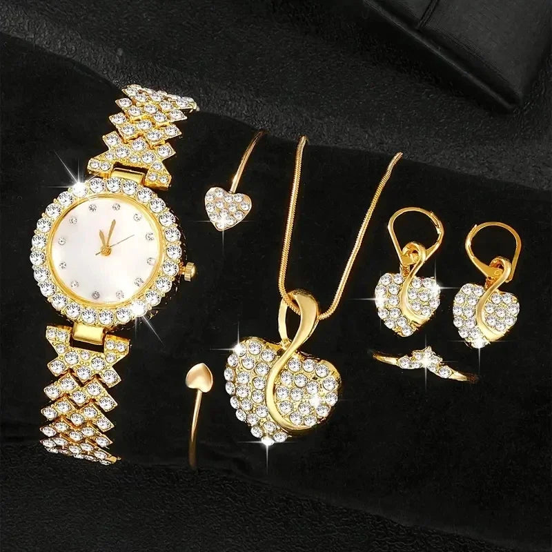 Watch For Women Watches 2023 Best Selling Products Luxury Watch Luxury Brand Reloj Mujer Watch Bracelet Set Diamond Steel Band