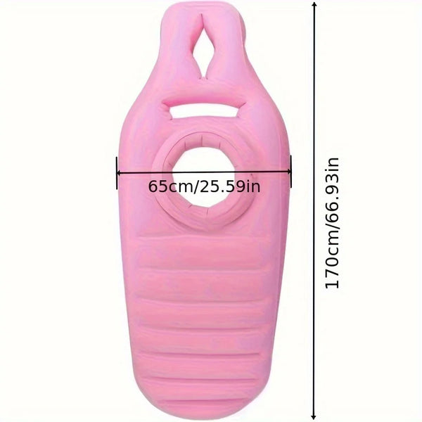 Pregnancy Yoga Mat & Full-Body Support Bed Inflatable Mat with Backrest & Belly Opening, Portable Stable Soft PVC Material Wofashion.xyz