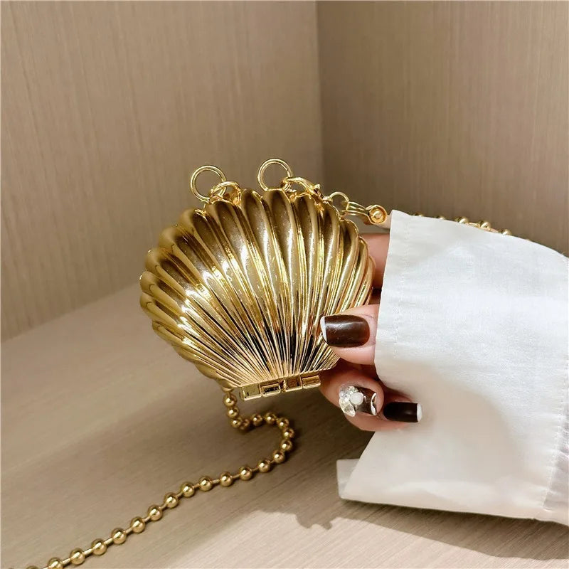 2025 Mini Women Acrylic Evening Bag Designer Luxury Gold Silver Handbags Purse for Wedding Party Chain Crossbody Shoulder Bag
