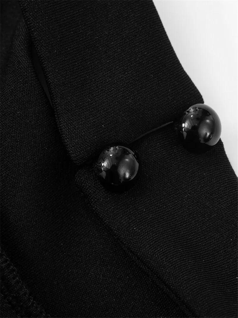 Mozision Patchwork Halter Backless Sexy Midi Dress Women Gown Elegant Fashion Contrast Color Sleeveless Pleated Long Dress