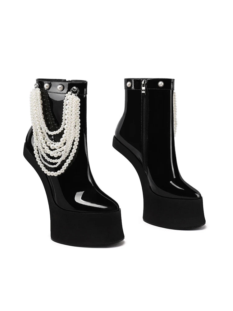 2025 European and American women's fashion opposite sex tailless design dance runway short bootswith side zipper knee high boots