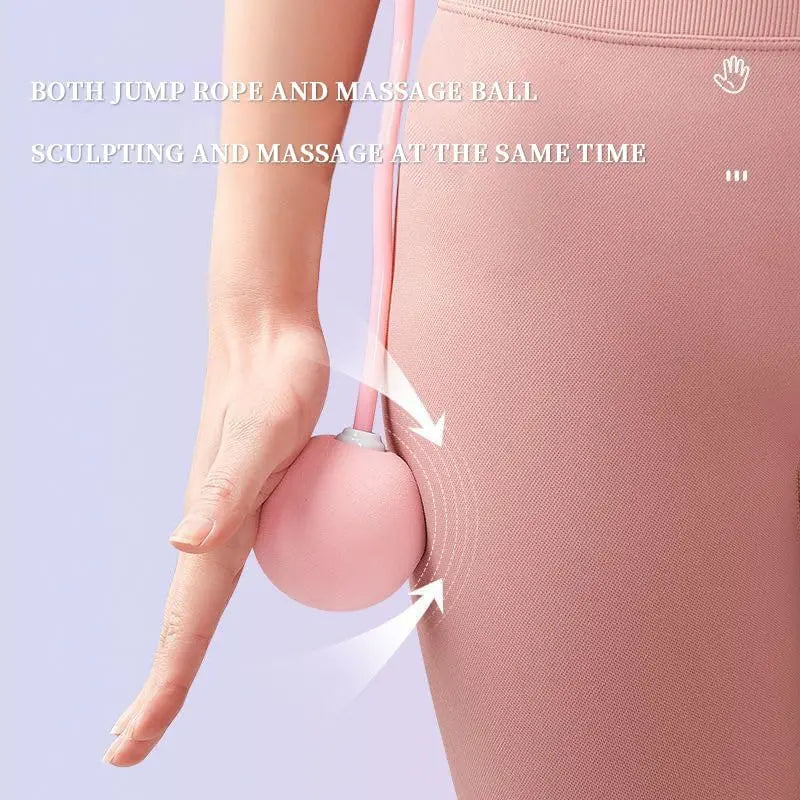 1pc Heavy Cordless Skipping Rope, Fitness Jump Rope With Big Ball, Suitable For Household Indoor Sports, Fat Burning